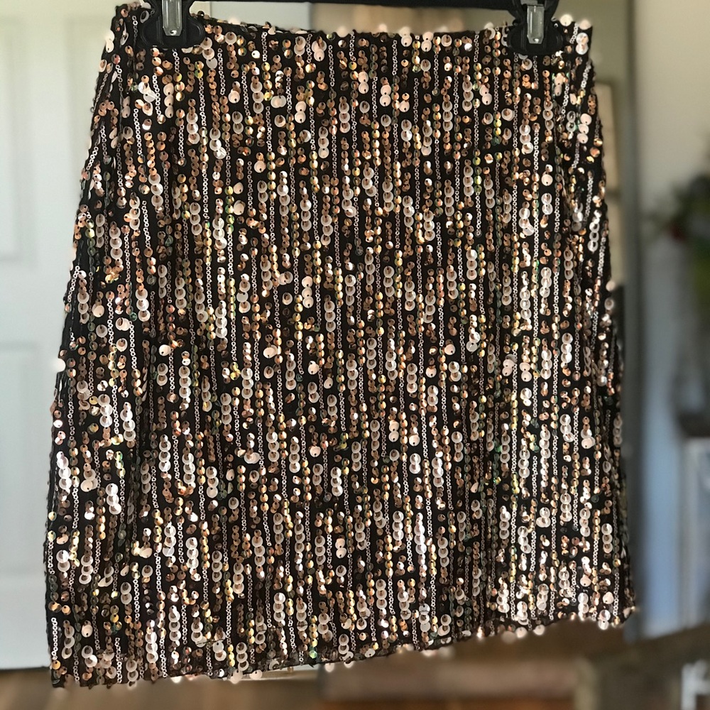 Anthropology Sequin Mini Skirt